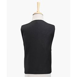 Babyhug Full Sleeves Solid Color Party Suit with Bow - Black