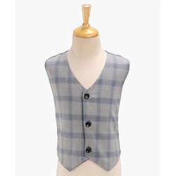 Babyhug Full Sleeves Solid Party Suit with Bow Tie - Navy