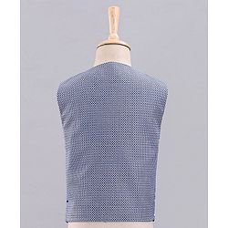 Babyhug Full Sleeves 4 Piece Party Suit With Bow - Blue