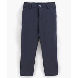 Babyhug Full Sleeves Solid Party Wear Suit - Navy