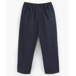 Babyhug Full Sleeves Solid Party Wear Suit - Navy
