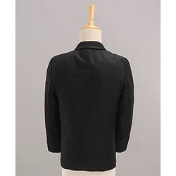 Babyhug Full Sleeves Classic Stretch Fit Party Suit Bow - Black