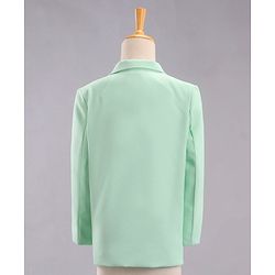 Babyhug Full Sleeves Solid Party Wear Suit - Mint Green
