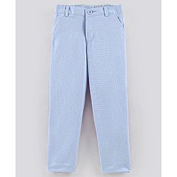 Babyhug Full Sleeves Stretch Fit Party Suit With Waist Coat & Bow - Blue