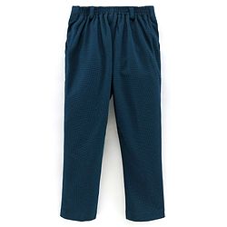 Babyhug Full Sleeves 4 Pieces Party Suit With Bow - Blue