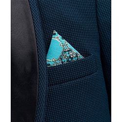 Babyhug Full Sleeves 4 Pieces Party Suit With Bow - Blue