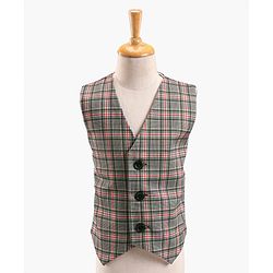 Babyhug Full Sleeves Solid & Checked Party Suit With Bow Detailing - Anthra Black