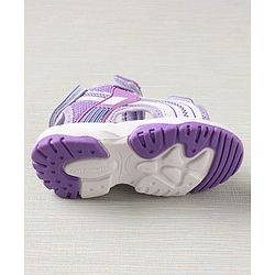Cute Walk by Babyhug Sandals With Triple Velcro Closure - Light Purple