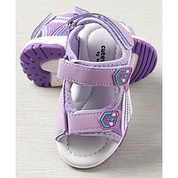 Cute Walk by Babyhug Sandals With Triple Velcro Closure - Light Purple