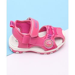 Cute Walk by Babyhug Sandals With Velcro Closure - Fuchsia