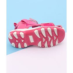 Cute Walk by Babyhug Sandals With Velcro Closure - Fuchsia