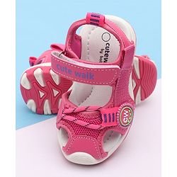 Cute Walk by Babyhug Sandals With Velcro Closure - Fuchsia