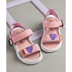 Cute Walk by Babyhug Sandals With Velcro Closure - Light Pink