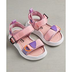 Cute Walk by Babyhug Sandals With Velcro Closure - Light Pink