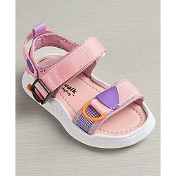 Cute Walk by Babyhug Sandals With Velcro Closure - Light Pink