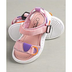 Cute Walk by Babyhug Sandals With Velcro Closure - Light Pink