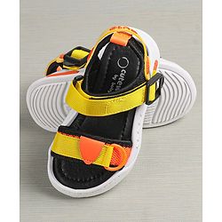 Cute Walk by Babyhug Sandals With Velcro Closure - Yellow