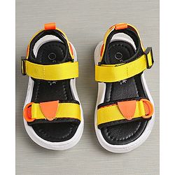 Cute Walk by Babyhug Sandals With Velcro Closure - Yellow