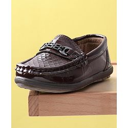 Cute Walk by Babyhug Slip On Formal Shoes - Coffee