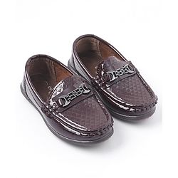 Cute Walk by Babyhug Slip On Formal Shoes - Coffee