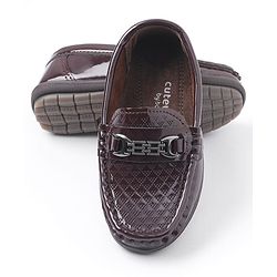 Cute Walk by Babyhug Slip On Formal Shoes - Coffee