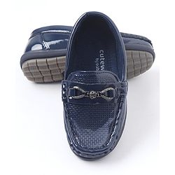 Cute Walk by Babyhug Slip On Party Wear Shoes - Navy