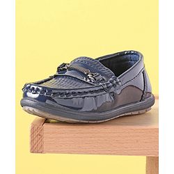 Cute Walk by Babyhug Formal Shoes - Navy Blue