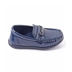 Cute Walk by Babyhug Formal Shoes - Navy Blue