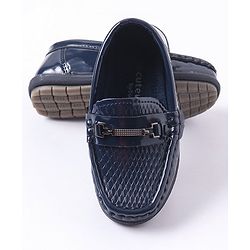 Cute Walk by Babyhug Formal Shoes - Navy Blue