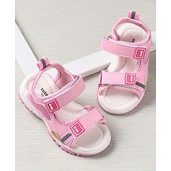 Cute Walk by Babyhug Sandals Solid Colour - Pink