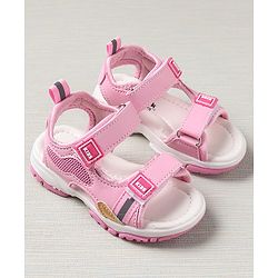 Cute Walk by Babyhug Sandals Solid Colour - Pink