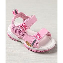 Cute Walk by Babyhug Sandals Solid Colour - Pink