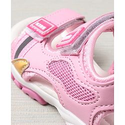 Cute Walk by Babyhug Sandals Solid Colour - Pink