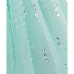 Babyhug Sleeveless Party Wear Frock with Corsage -Light Blue