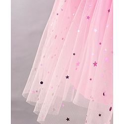 Babyhug Sleeveless Embellished Party Wear Frock - Pink