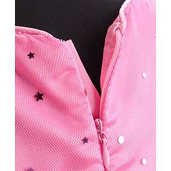Babyhug Sleeveless Embellished Party Wear Frock - Pink