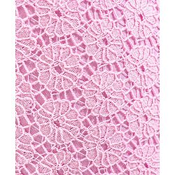 Babyhug Sleeveless Party Wear Frock Floral Embroidery & Glitter Print- Light Pink