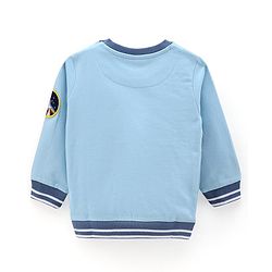 Babyhug Full Sleeves NASA printed Sweatshirt - Blue