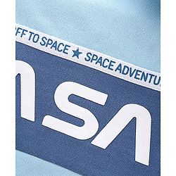 Babyhug Full Sleeves NASA printed Sweatshirt - Blue