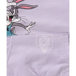 Babyhug Full Sleeves Knit Sweatshirt  Space Jam Print- Purple