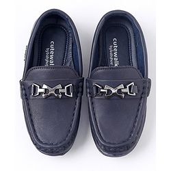 Cute Walk by Babyhug Formal & Party Wear Slip-On Shoes - Navy