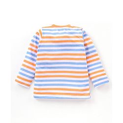 Babyhug Full Sleeves T-Shirt Penguin Print Pack of 3 - Orange & Blue