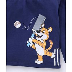Babyhug Full Sleeves T-Shirt Tiger Print - Blue