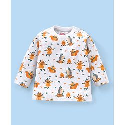 Babyhug Cotton Full Sleeves Stripes T-Shirts Pack of 3 - Multicolor