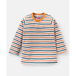 Babyhug Cotton Full Sleeves Stripes T-Shirts Pack of 3 - Multicolor