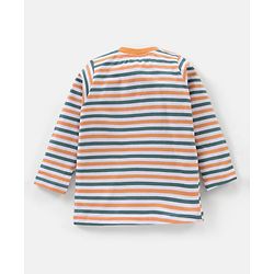 Babyhug Cotton Full Sleeves Stripes T-Shirts Pack of 3 - Multicolor