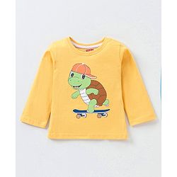 Babyhug Cotton Full Sleeves T-Shirt Striped Pack of 5 - Green & Blue