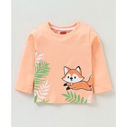 Babyhug Cotton Full Sleeves T-Shirt Fox Print Pack of 5 - Blue & Orange
