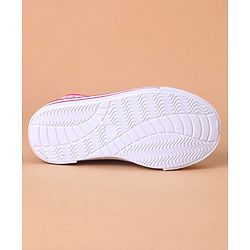 Cute Walk by Babyhug Casual Shoes With Velcro Closure Butterfly Print- Fuchsia
