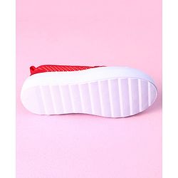 Cute Walk by Babyhug Slip On Casual Shoes Polka Dot Print with Bow - Red
